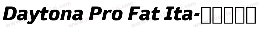 Daytona Pro Fat Ita字体转换